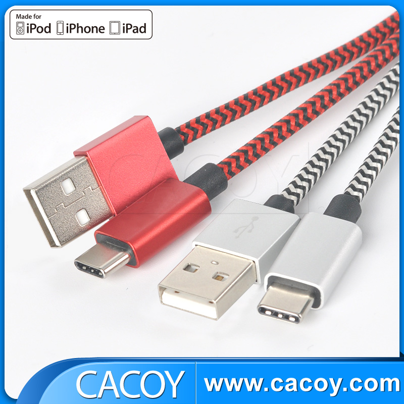 2M Nylon braid USB to type c cable